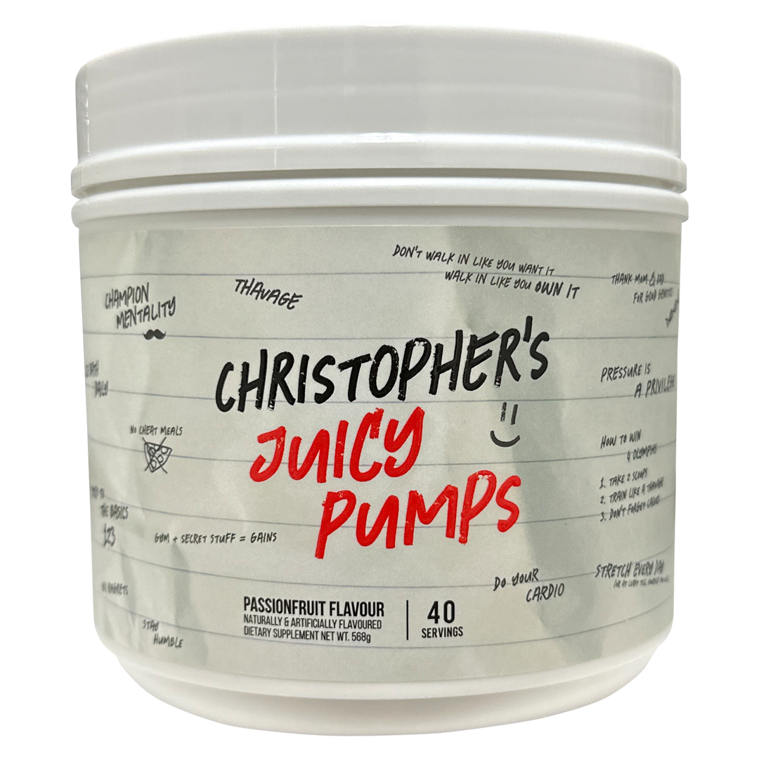 Get Raw Cbum Chris's Juicy Pumps Passionfruit, 40 Serves
