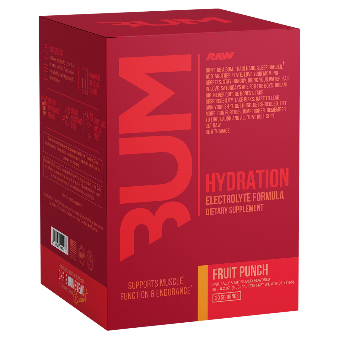 Get Raw Nutrition CBUM Hydration Fruit Punch, 20 Serves