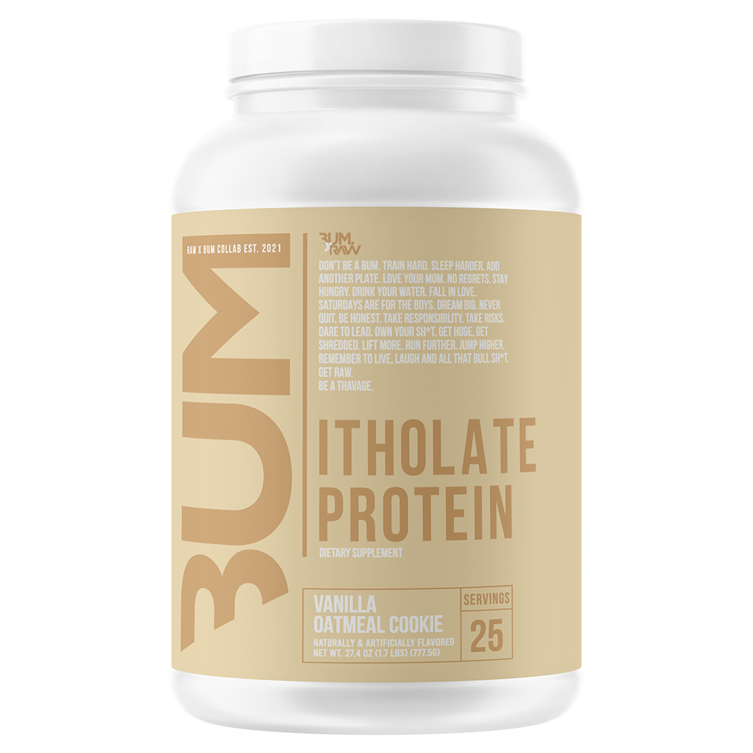 Get Raw Nutrition CBUM Itholate Protein Vanilla Oatmeal Cookie 25 serves