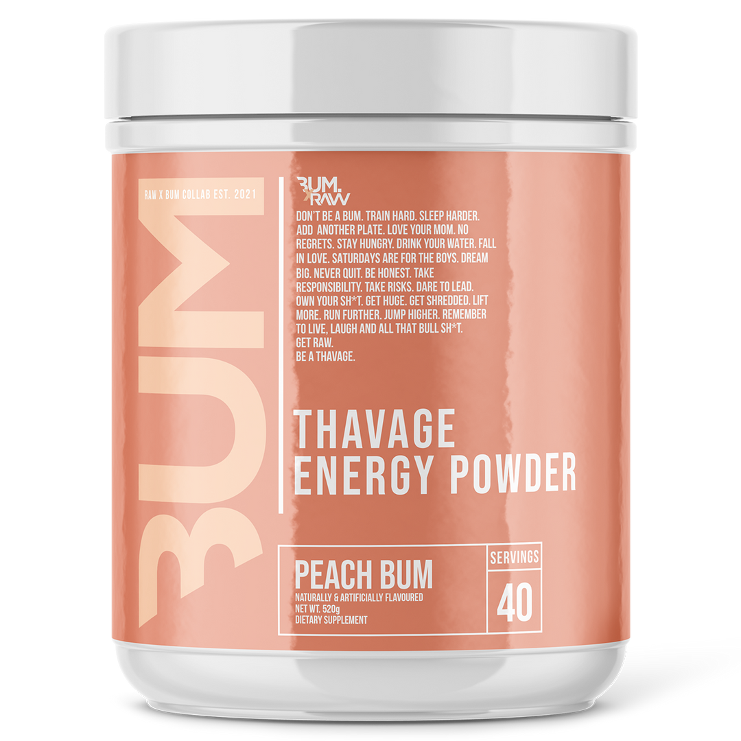 Get Raw Nutrition CBUM Thavage Pre Workout Peach Bum, 40 Serves