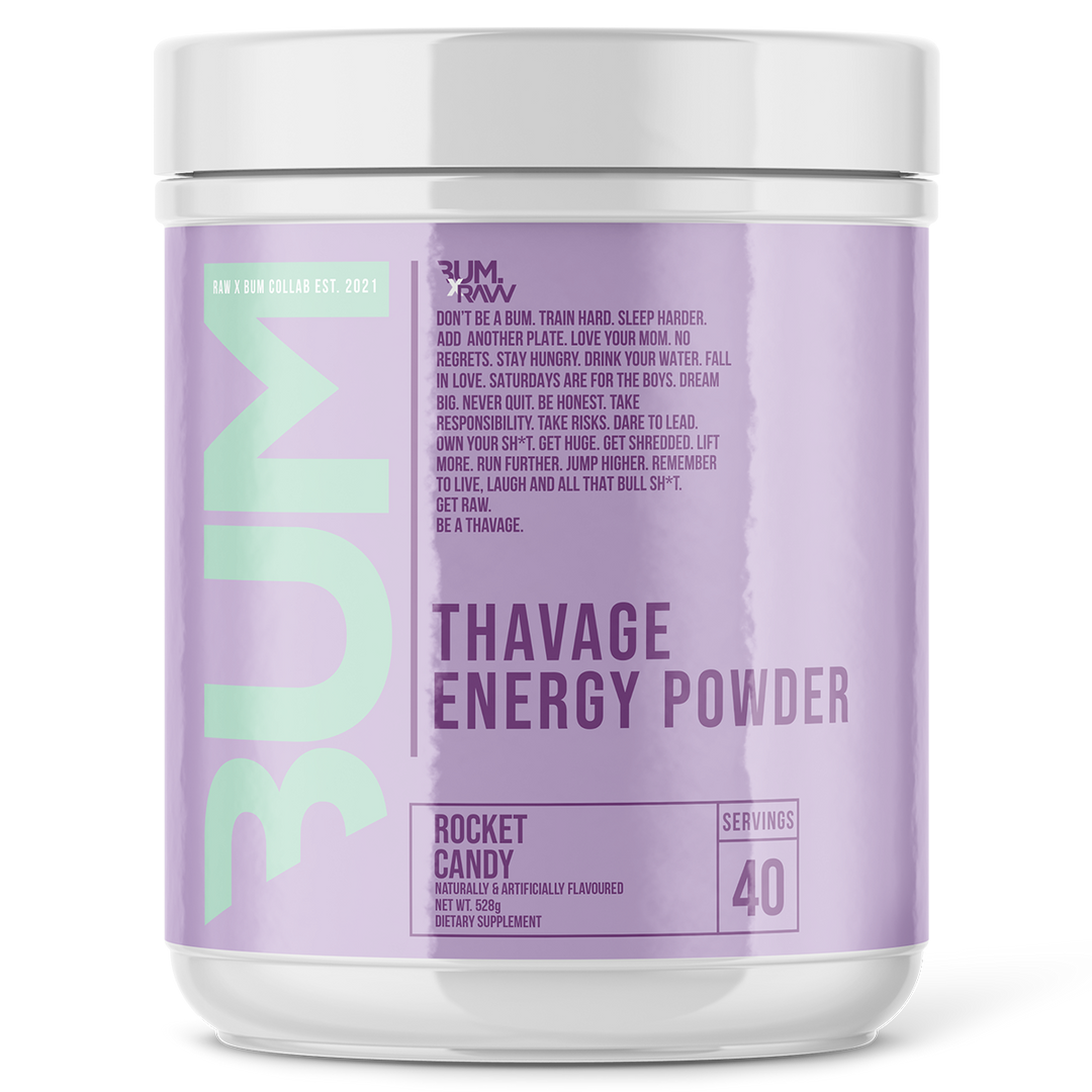 Get Raw Nutrition CBUM Thavage Pre Workout BlackBerry Lemonade Rocket Candy, 40 Serves