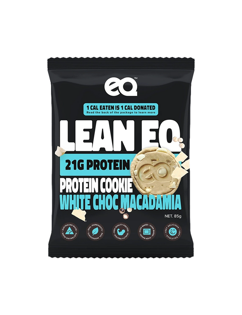 EQ Foods Lean Protein Cookie White Choc Macadamia 85g