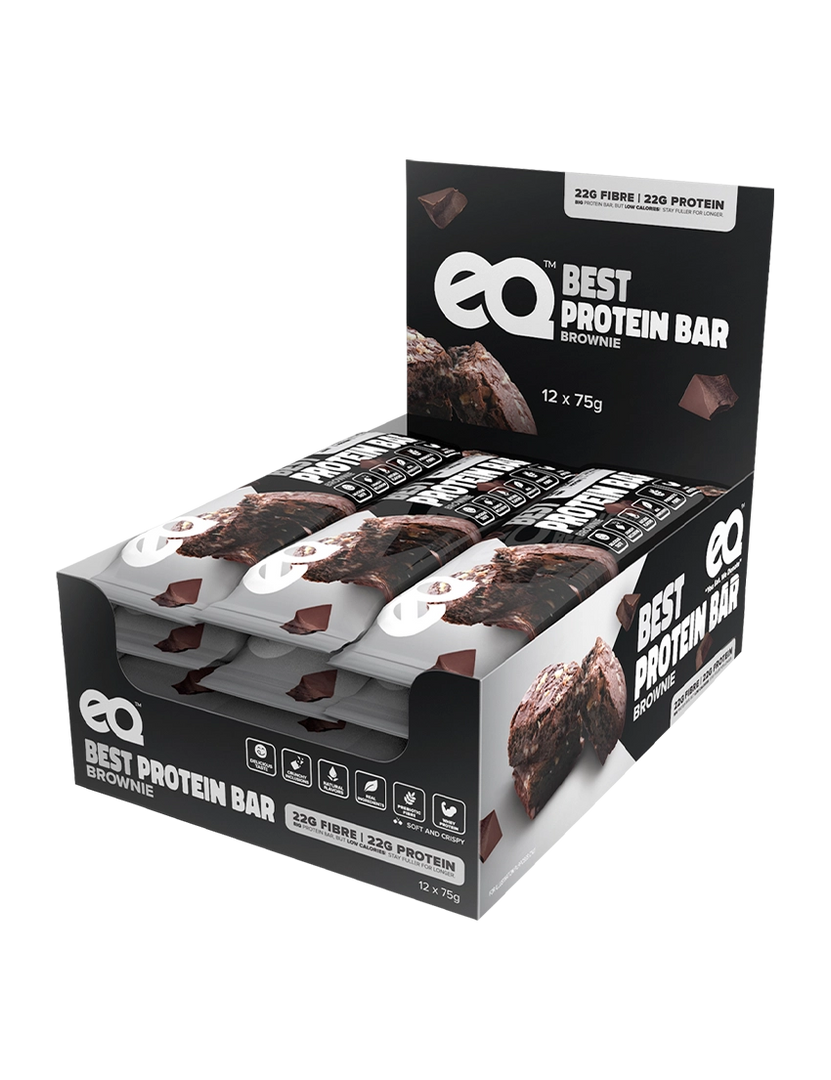 EQ Foods The Best Protein Bar Brownie 12 x 75g