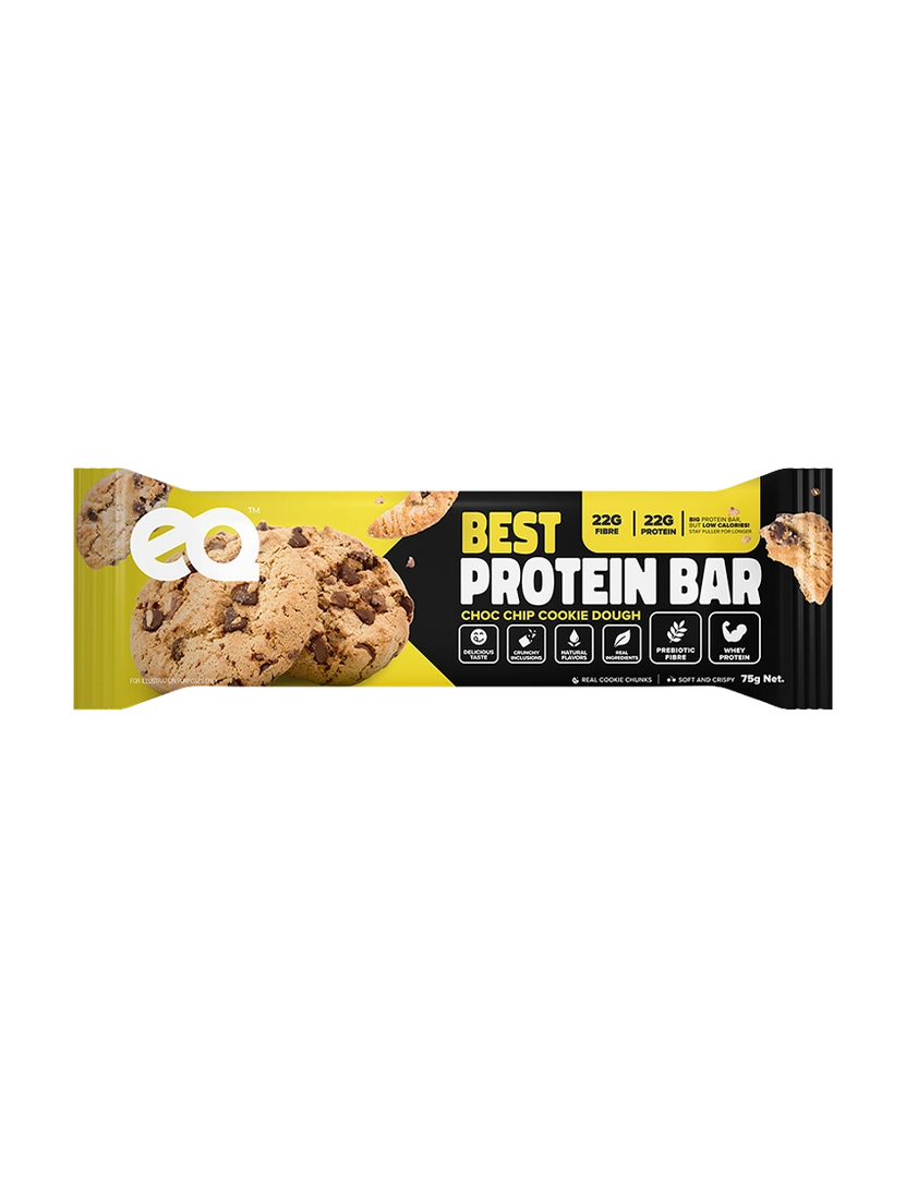 EQ Foods The Best Protein Bar Choc Chip Cookie Dough 75g