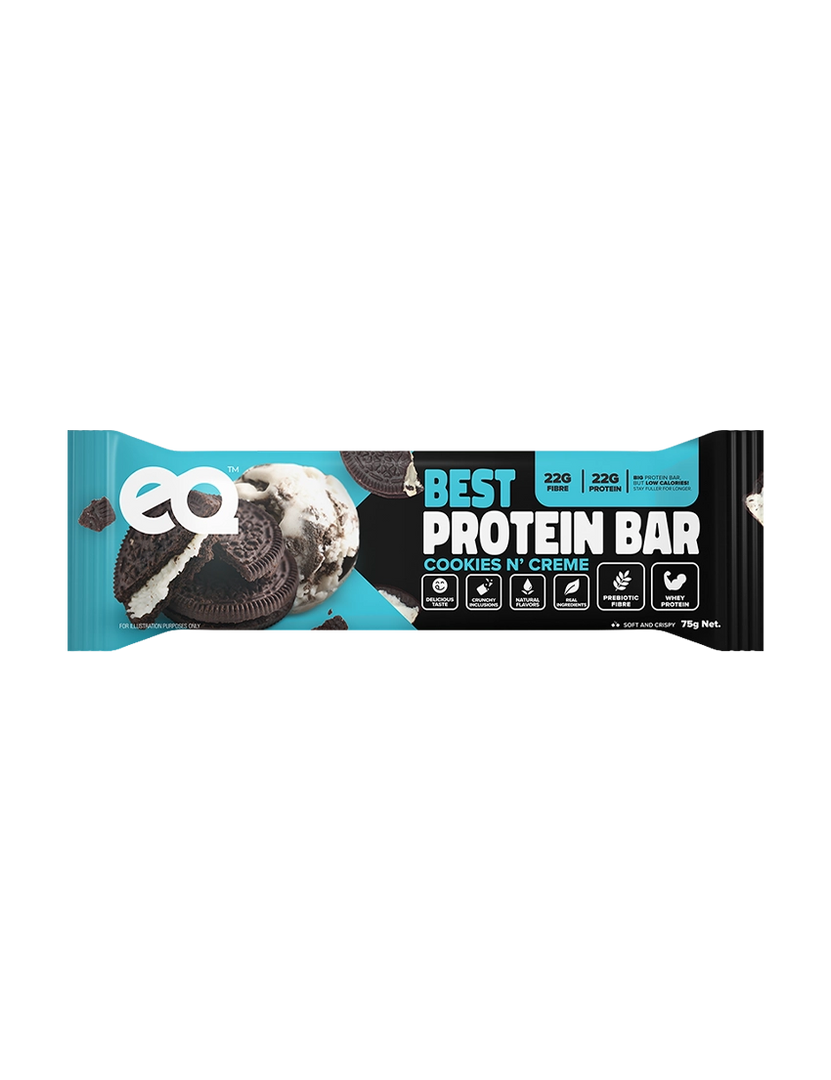 EQ Foods The Best Protein Bar Cookie & Cream 75g