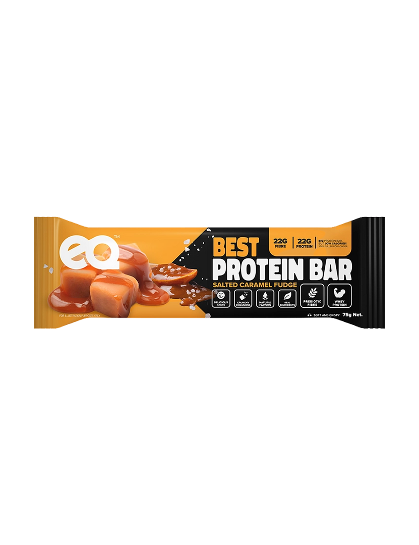 EQ Foods The Best Protein Bar Salted Caramel Fudge 75g
