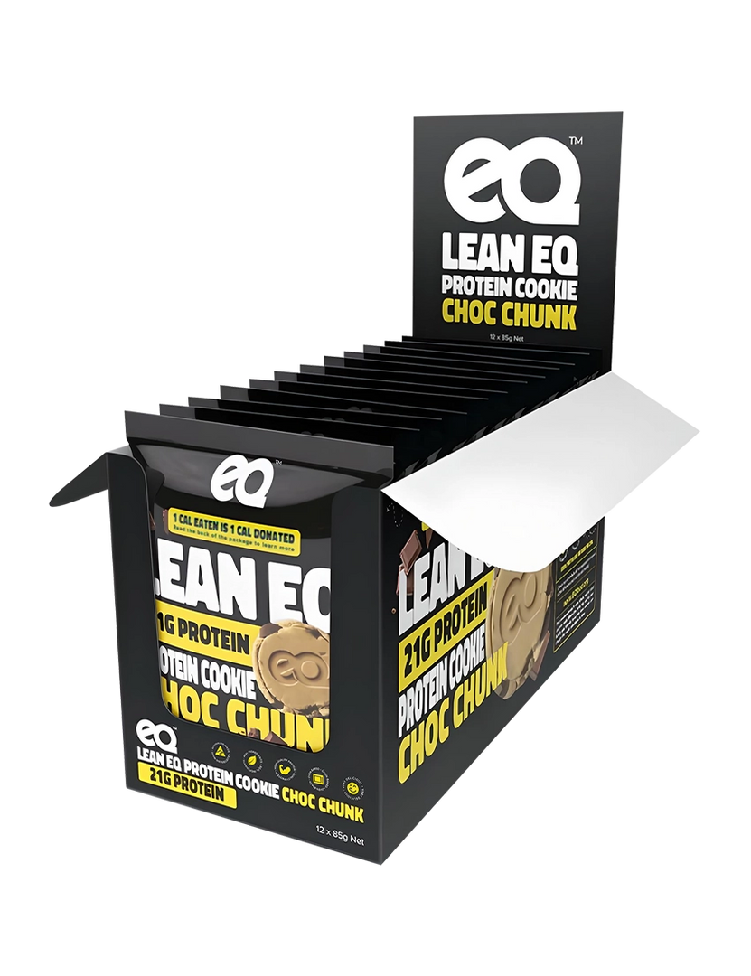 EQ Foods Lean Protein Cookie Choc Chunk 12 x 85g