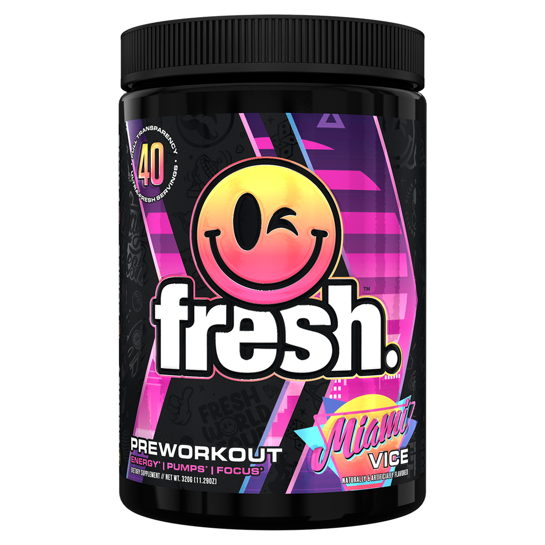 Fresh Supps Pre Workout Miami Vice Flavour, 40 Serves