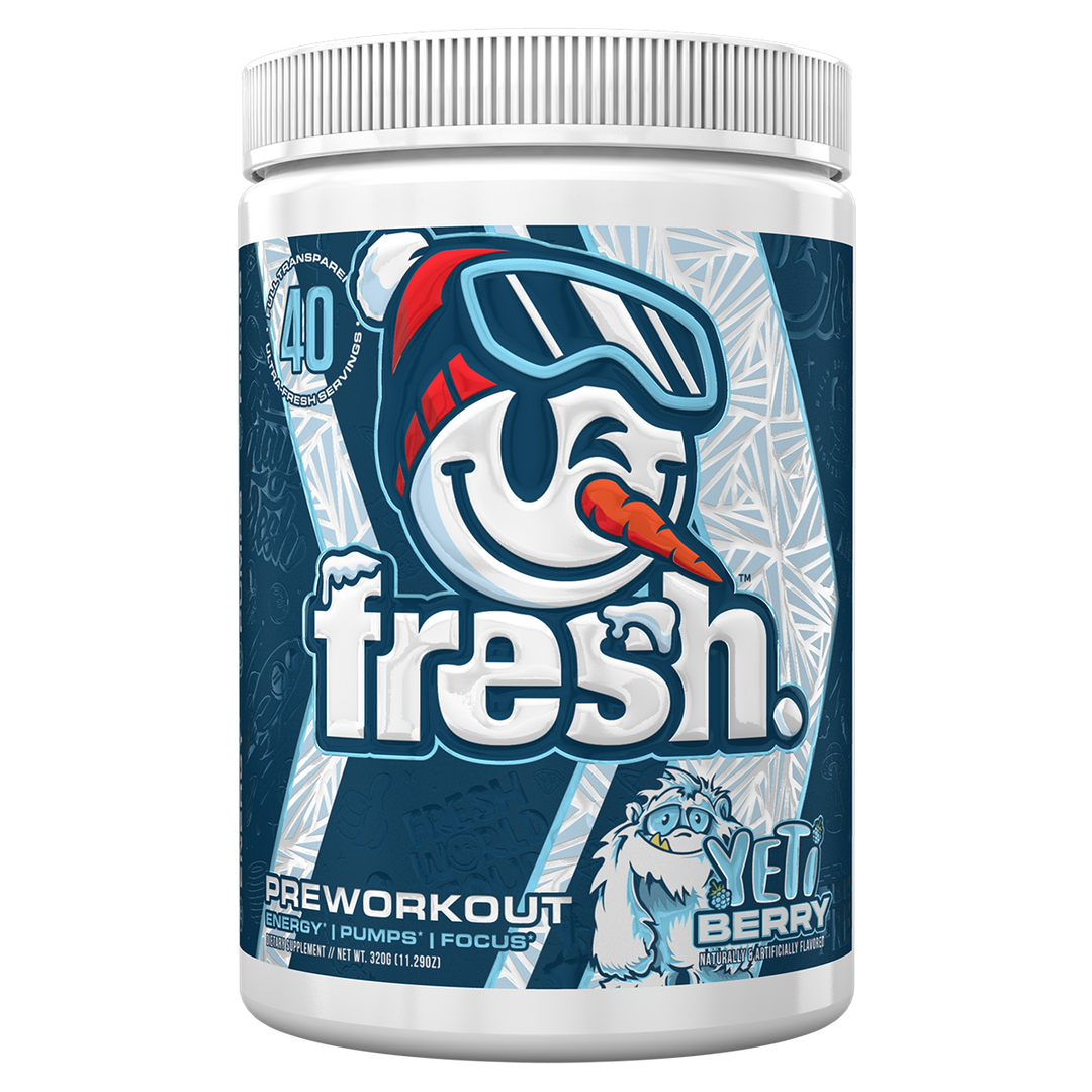 Fresh Supps Pre Workout Yeti Berry Flavour, 40 Serves