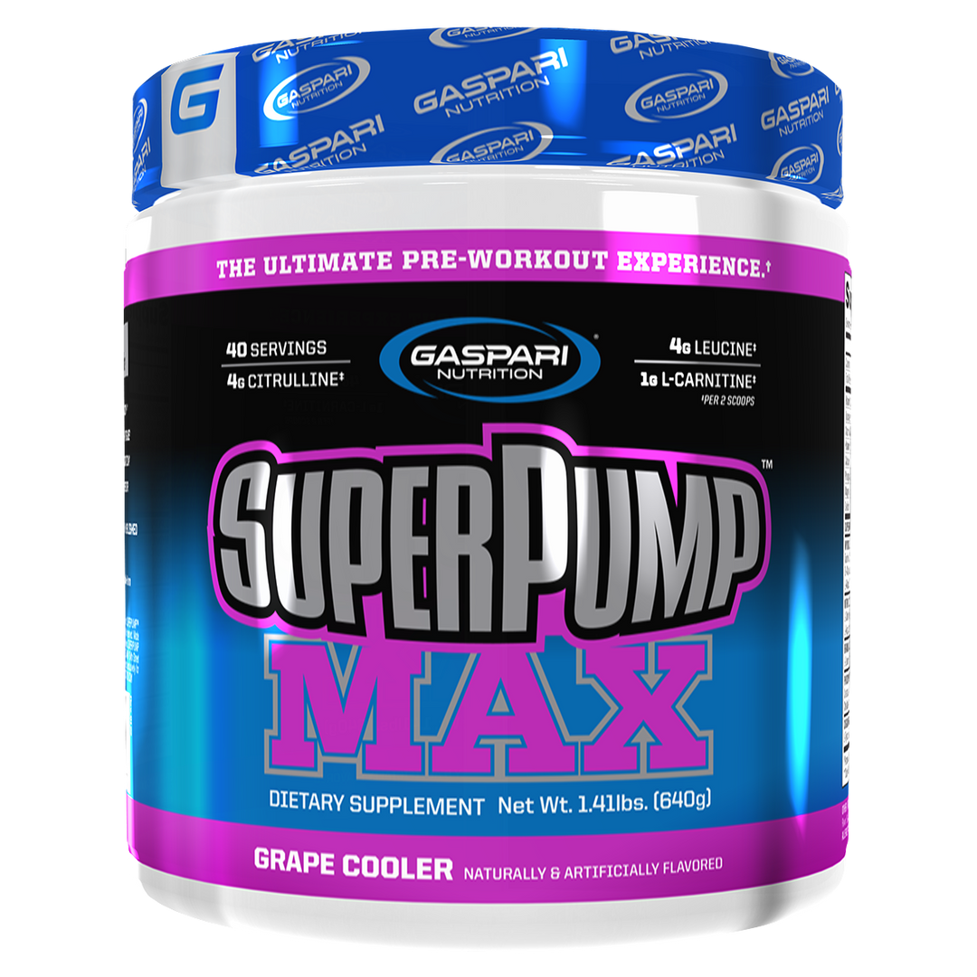 Gaspari Nutrition Super Pump Max Pre Workout Grape Flavour. 40 Serves