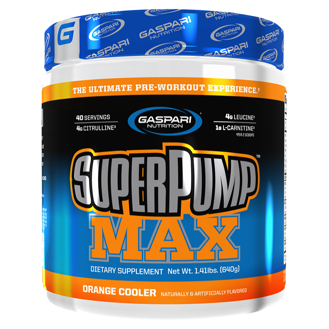 Gaspari Nutrition Super Pump Max Pre Workout Orange Flavour. 40 Serves