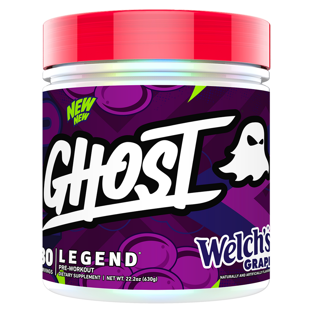 Ghost Legend V4 Welch's Grape Flavour Pre Workout. 30 Serve Tub