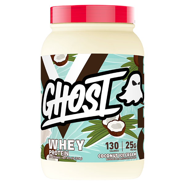 Ghost Whey Protein Coconut Ice Cream Flavour, 2lb Tub