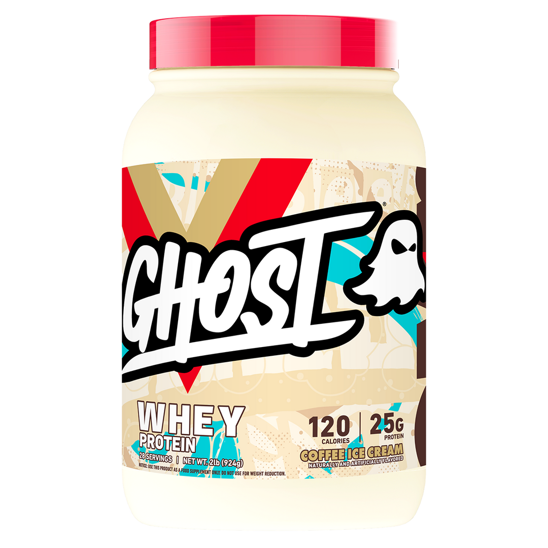 Ghost Whey Protein Coffee Ice Cream Flavour, 2lb Tub