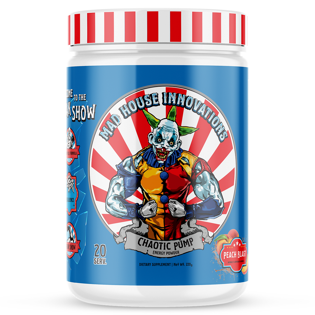 Madhouse Innovations Chaotic Pump Blue Raspberry Pre Workout Tub