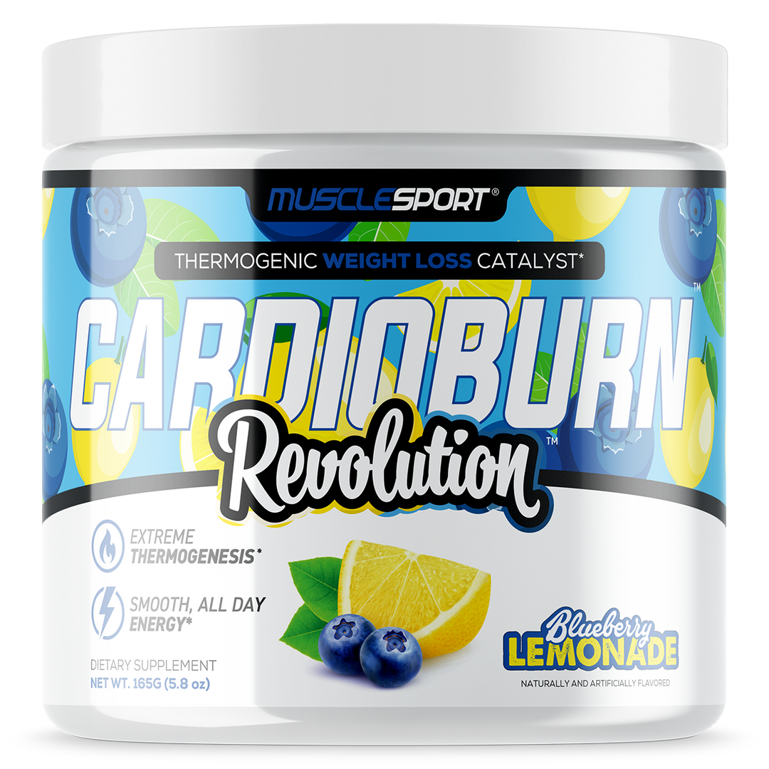 Musclesport Cardio Burn Fat Burner Blueberry Lemonade 165g Tub