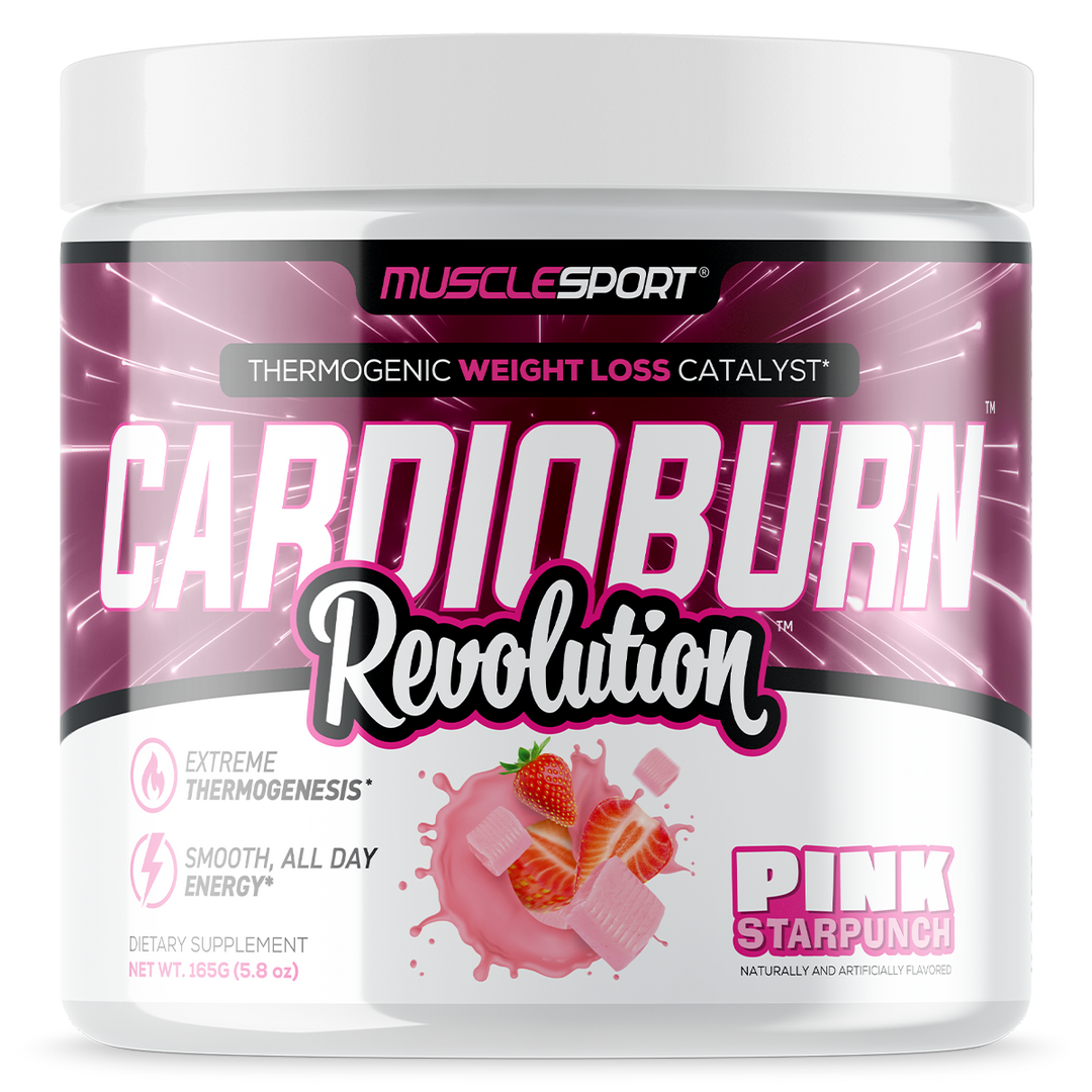 Musclesport Cardio Burn Fat Burner Pink Starpunch 165g Tub