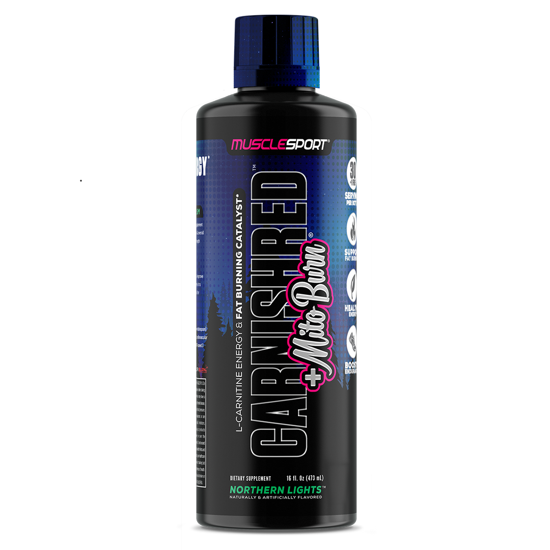 Musclesport Carnishred + Mitoburn Northern Lights Fat Burner Flavoured Liquid 16oz Bottle