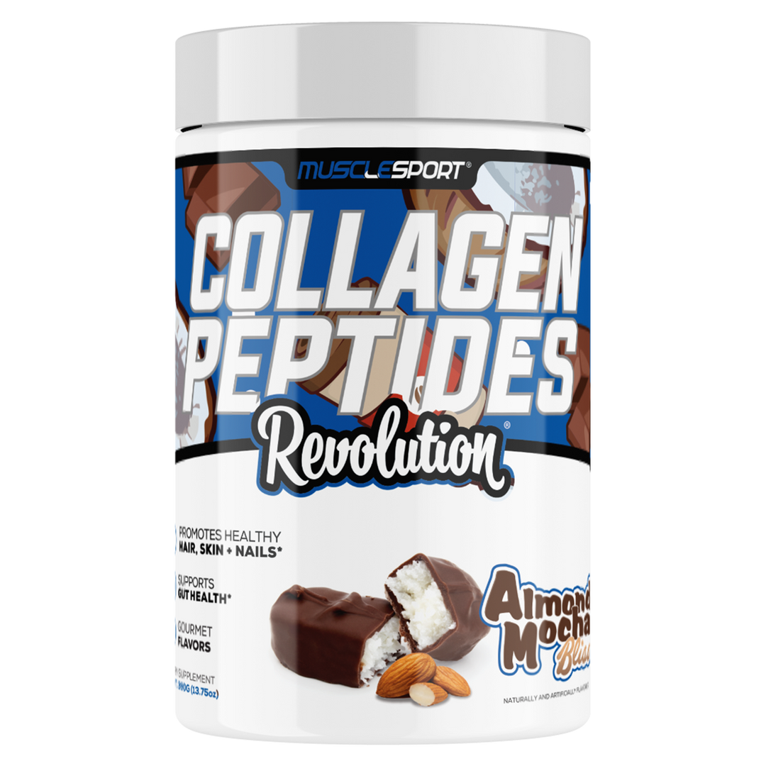Musclesport Collagen Peptides Almond Mocha Bliss 360g Tub