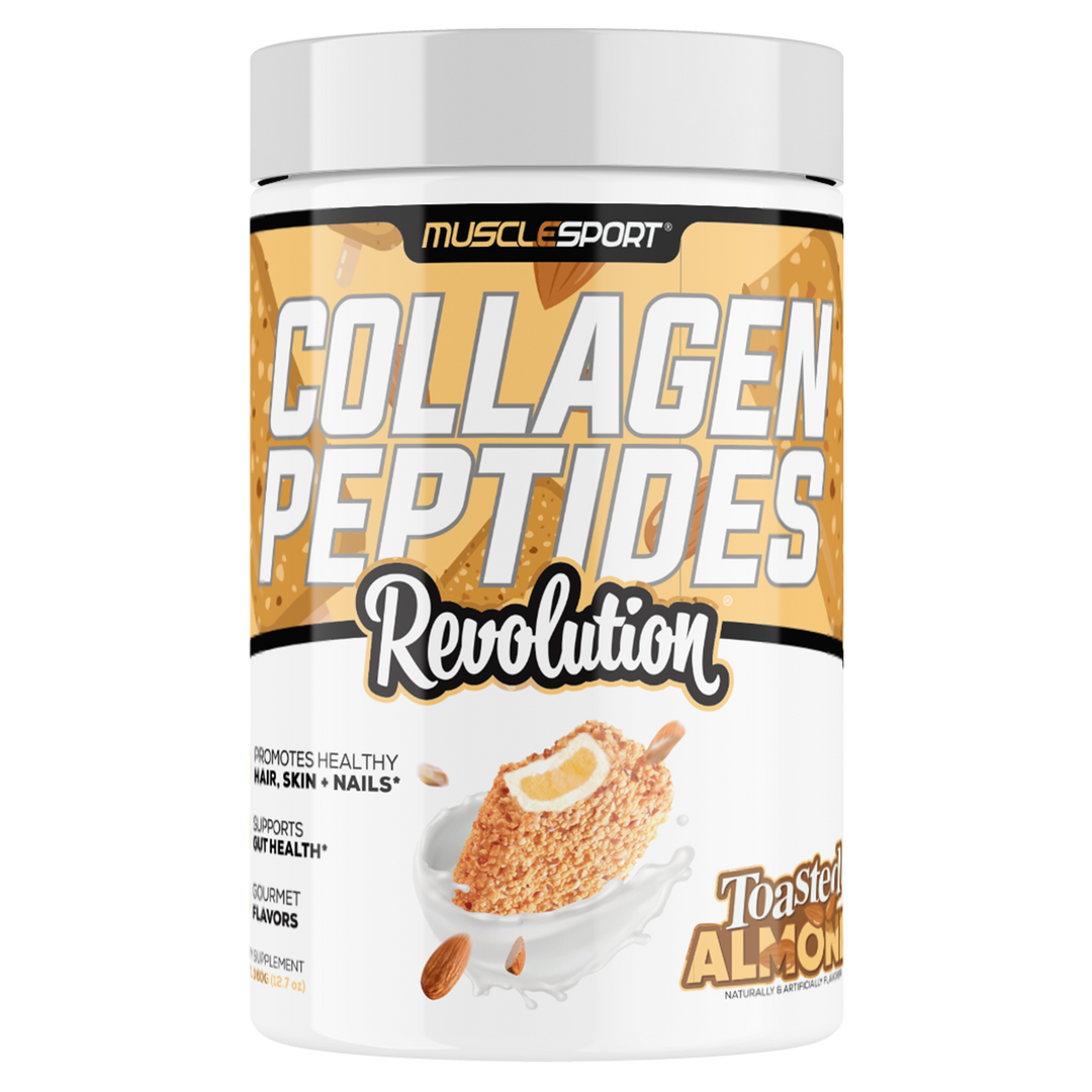 Musclesport Collagen Peptides Toasted Almond 360g Tub