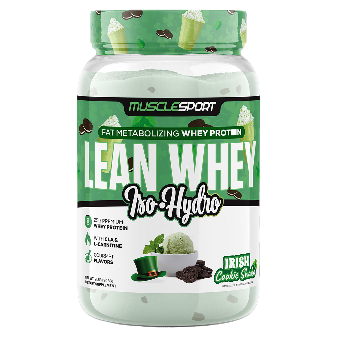 Musclesport Lean Whey Protein Isolate Irish Cookie Shake 2lb Tub
