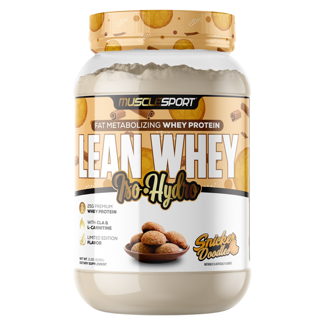 Musclesport Lean Whey Protein Isolate Snickerdoodle 2lb Tub