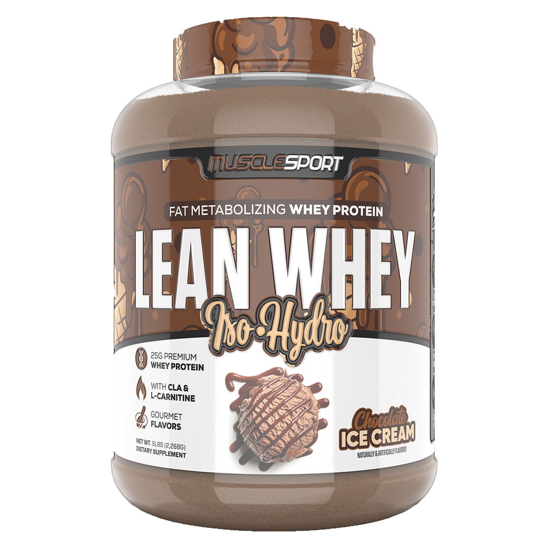 Musclesport Lean Whey Protein Chocolate Ice Cream 5lb Tub