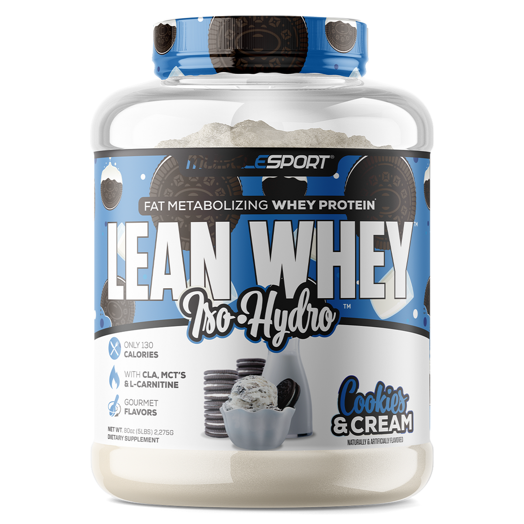 Musclesport Lean Whey Protein Cookies n' Cream 5lb Tub