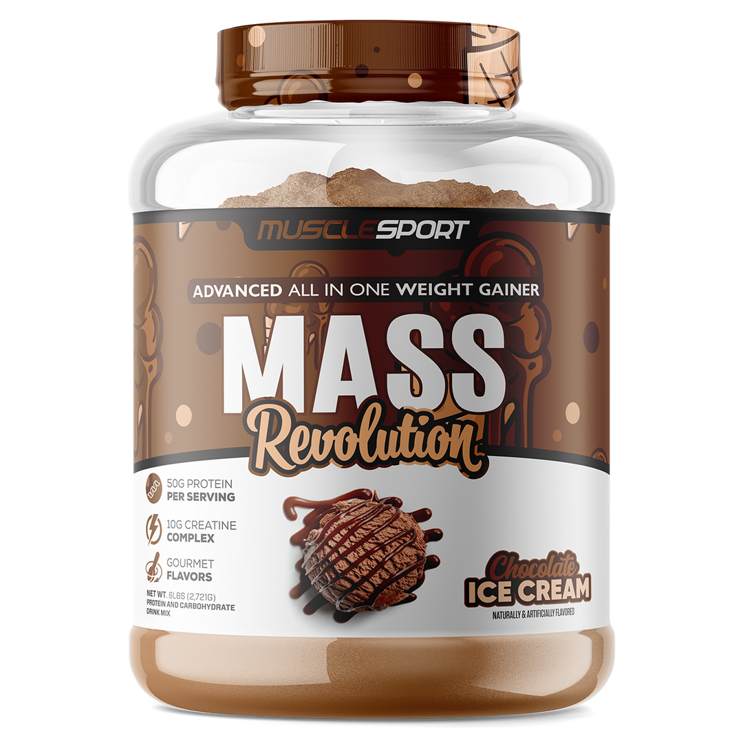 Musclesport Mass Revolution Mass Gainer Chocolate 6lb Tub