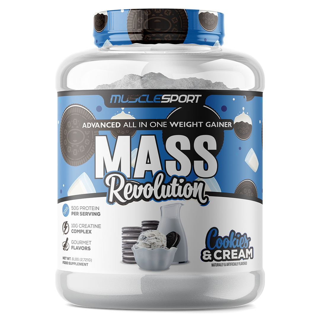 Musclesport Mass Revolution Mass Cookies n' Cream 6lb Tub