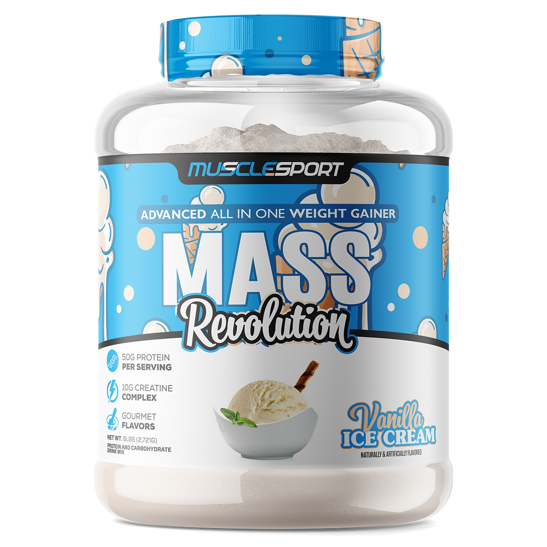 Musclesport Mass Revolution Mass Vanilla 6lb Tub