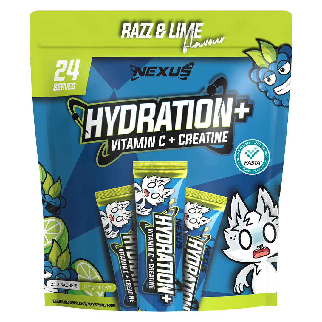 Nexus Hydration + Creatine + Vitamin C Hydration + Creatine + Vitamin C Razor Lime 24 Serve Tub