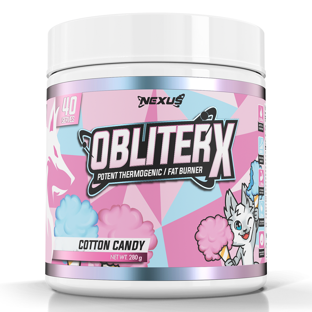 Nexus Obliterx Cotton Candy Fat Burner 30 Serves Tub