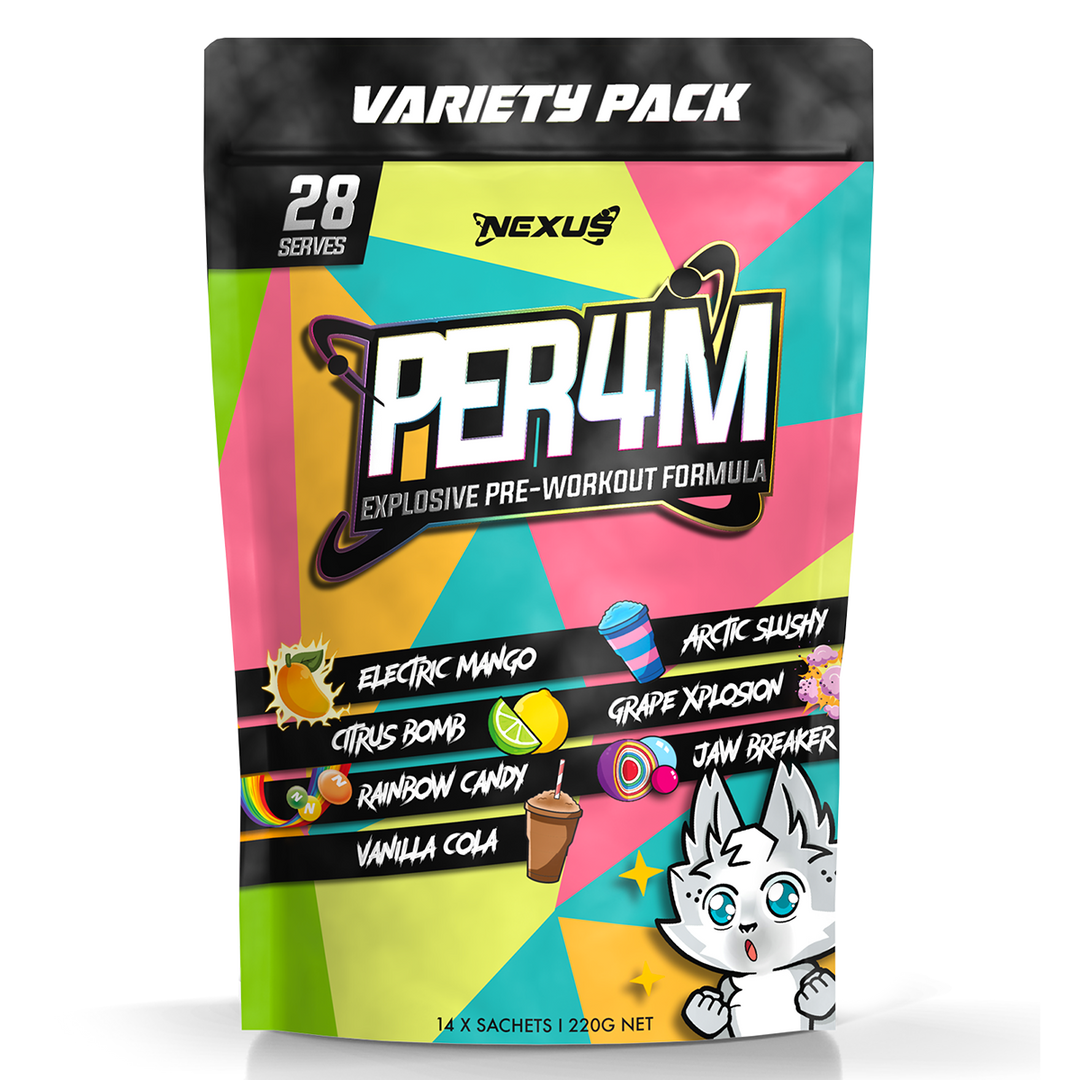 Nexus PER4M Variety Pack Pre Workout 28 Serves total