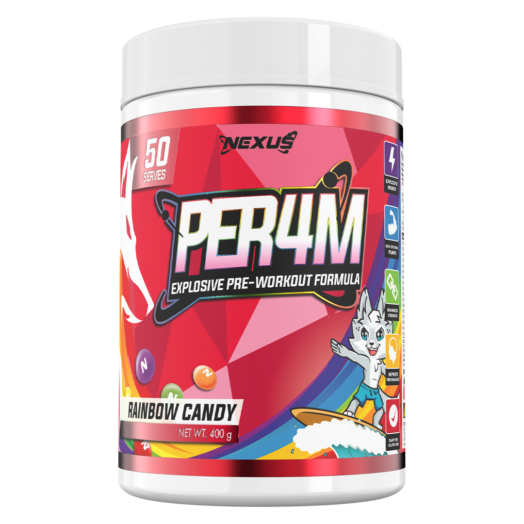 Nexus PER4M Rainbow Candy Pre Workout 50 Serves Tub