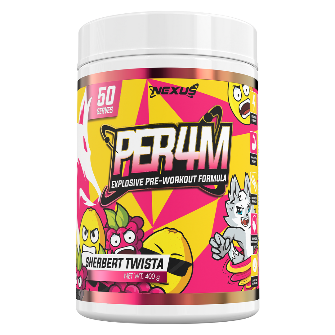 Nexus PER4M Sherbet Twista Pre Workout 50 Serves Tub