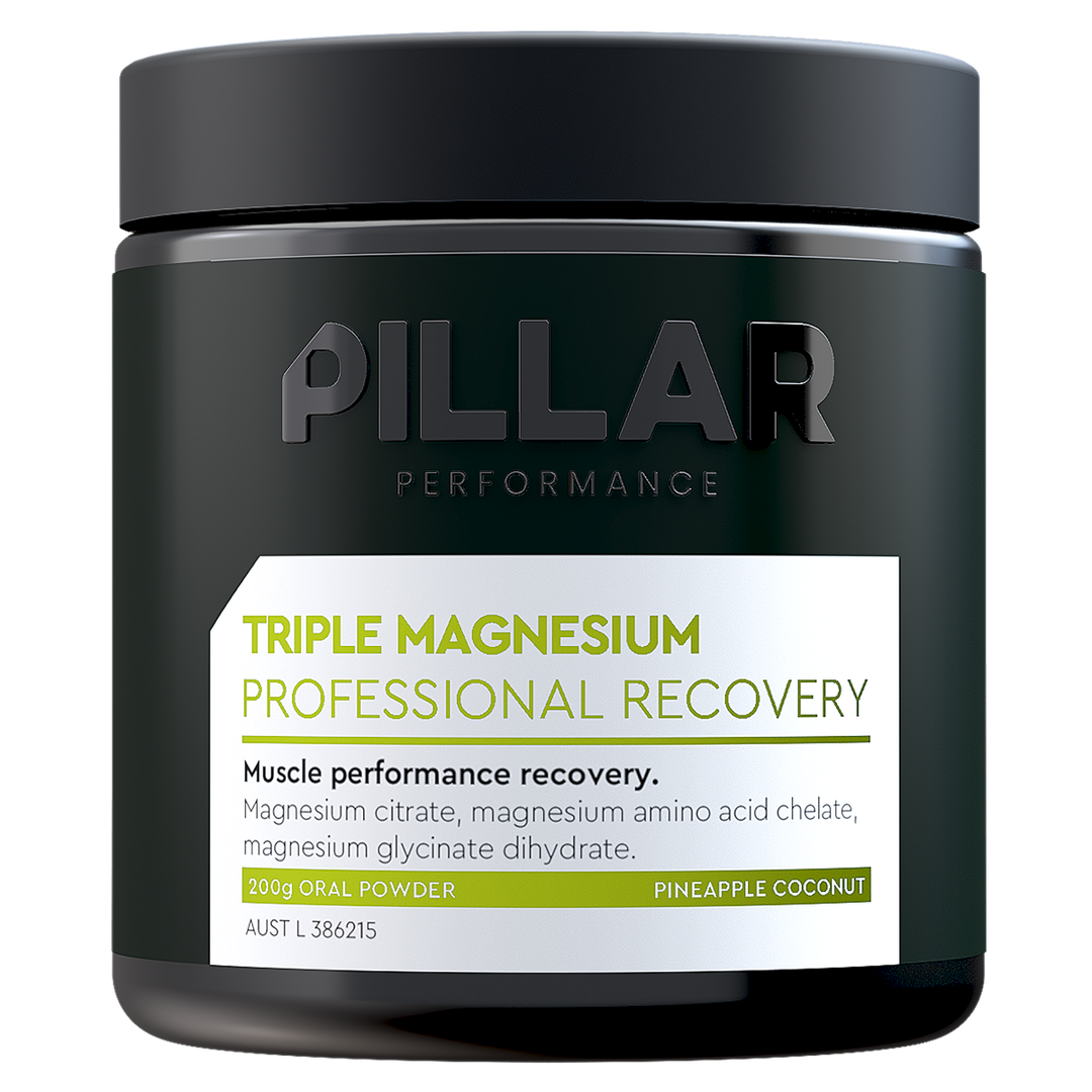 Pillar Triple Magnesium Powder Professional Recovery Pineapple Coconut Flavour 200g Powder