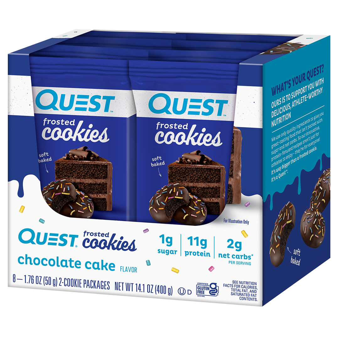 Quest Frosted Cookie 8 x Choc Cake 50g