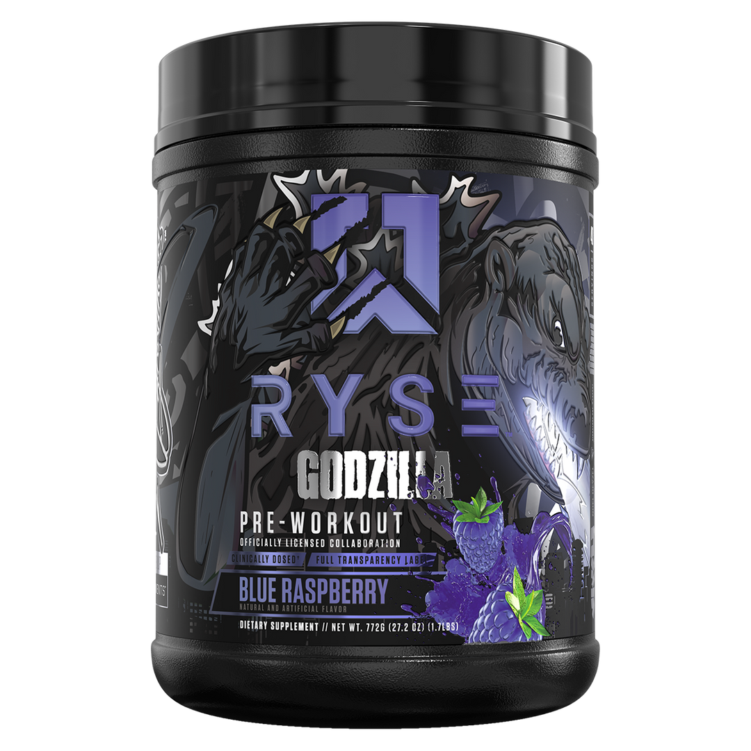 Ryse Godzilla Pre Workout Blue Raspberry Flavour, 40 Serves