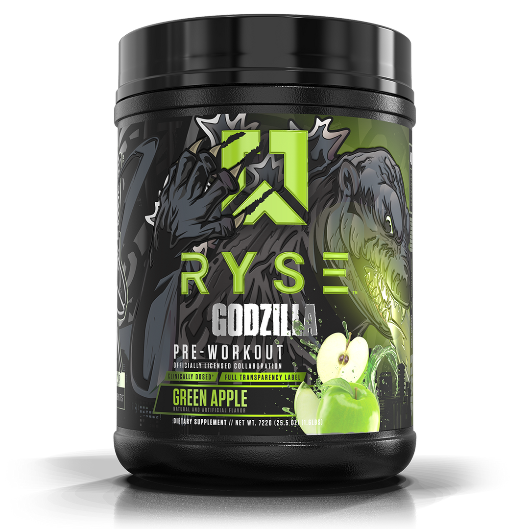 Ryse Godzilla Pre Workout Green Apple Flavour, 40 Serves