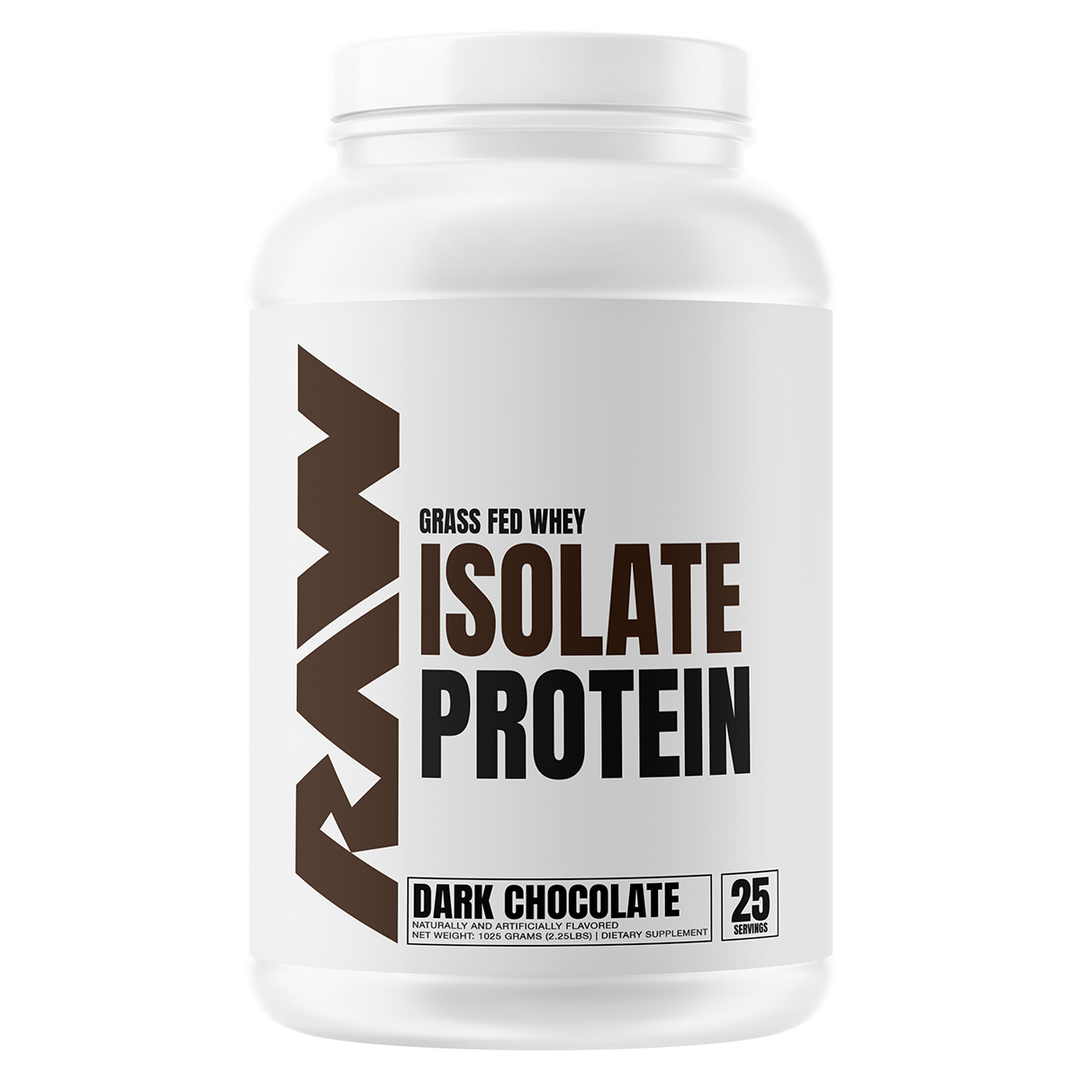 Raw Grass Fed Whey Isolate Protein Dark Chocolate Flavour 25 Serves