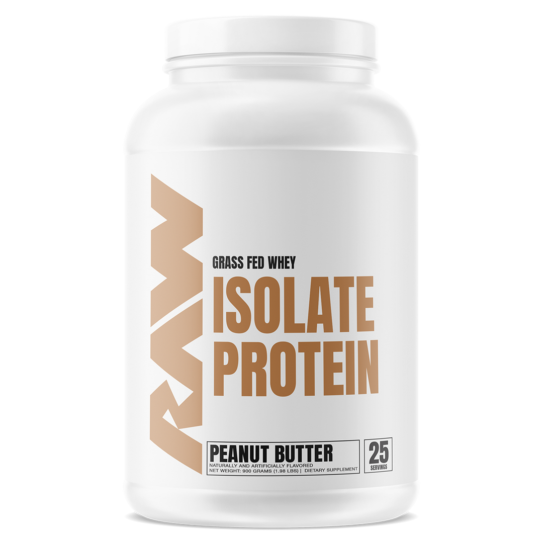Raw Grass Fed Whey Isolate Protein Peanut Butter Flavour 25 Serves