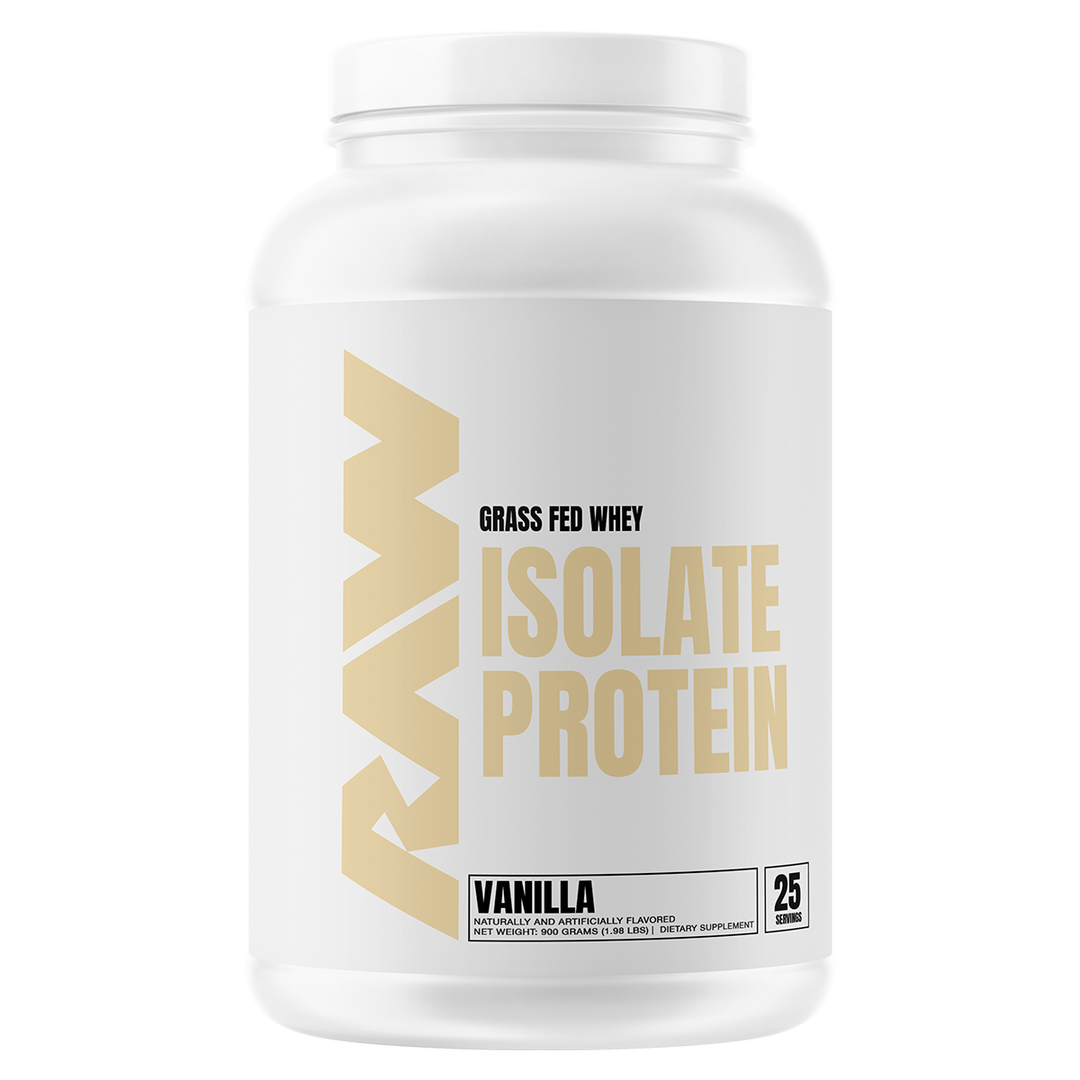 Raw Grass Fed Whey Isolate Protein Vanilla Flavour 25 Serves