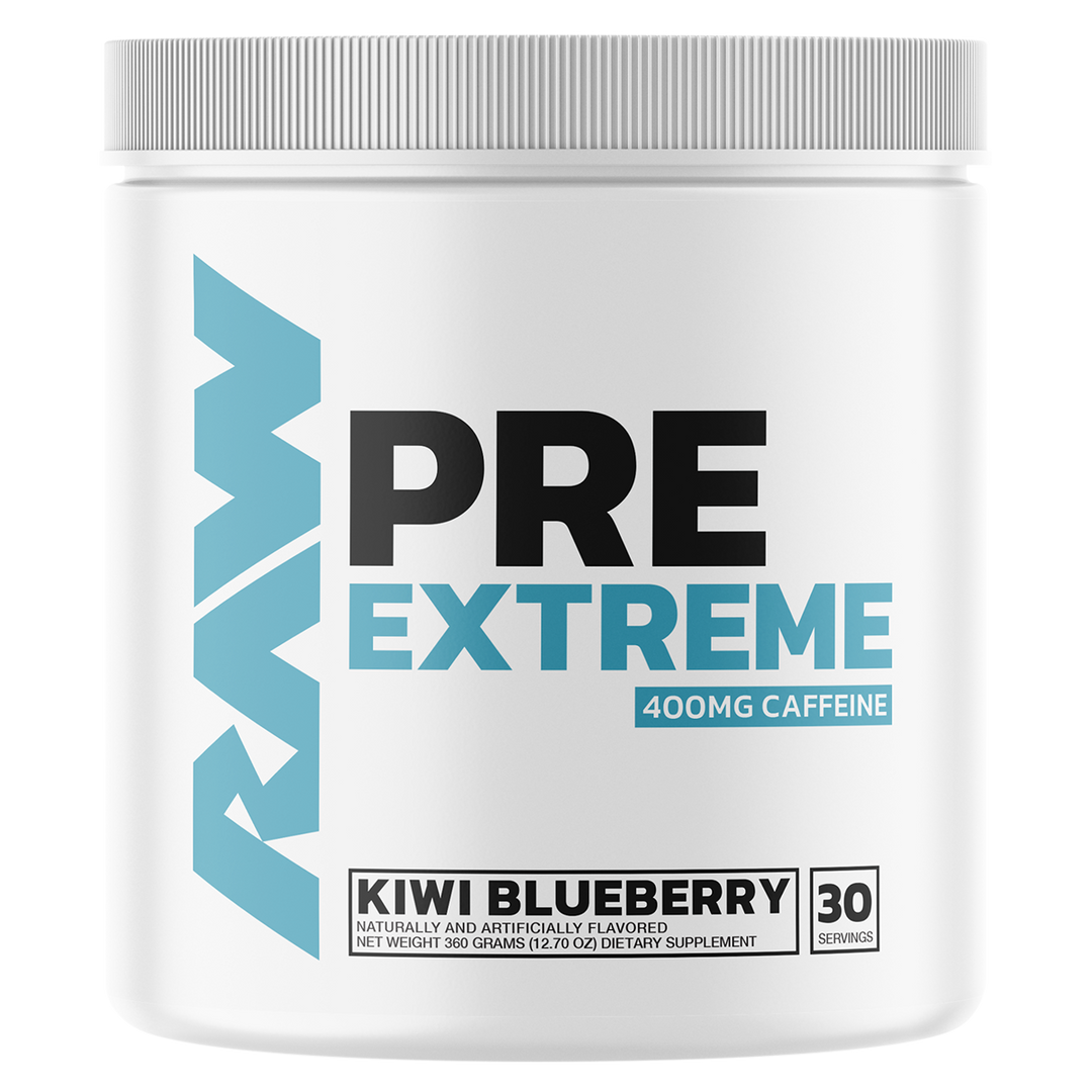 Raw Pre Extreme Kiwi Strawberry Flavoured Pre Workout 30 Serves