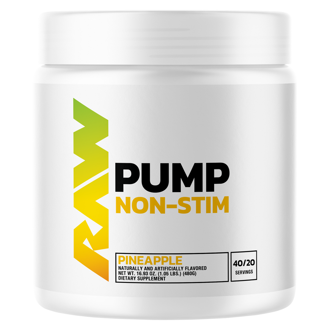 Raw Pump Non-Stim Pre Pineapple Flavoured Pump Formula 40 Serves