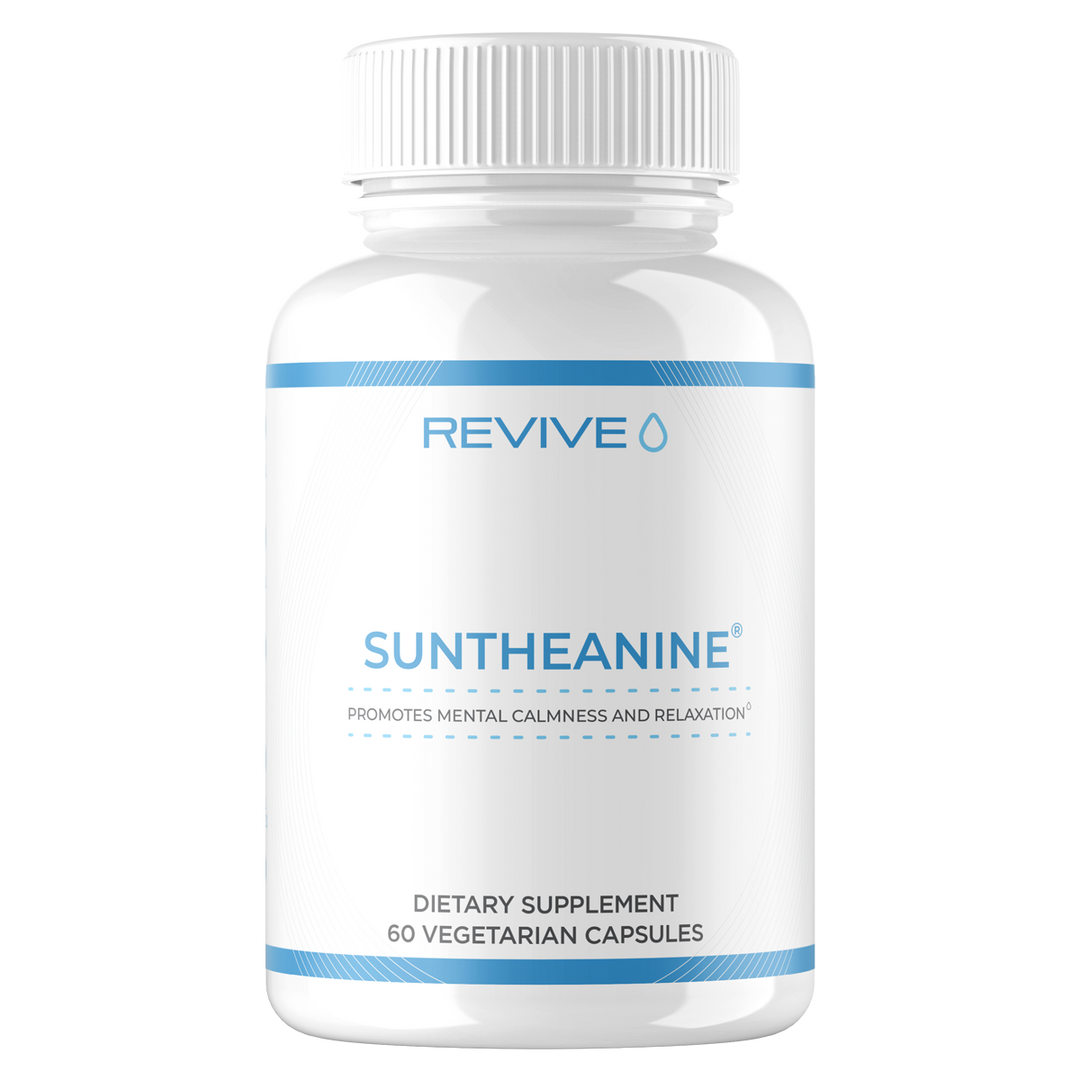 Revive Suntheanine (L-Theanine), Promotes Mental Calmness and Relaxation. 60 Capsules