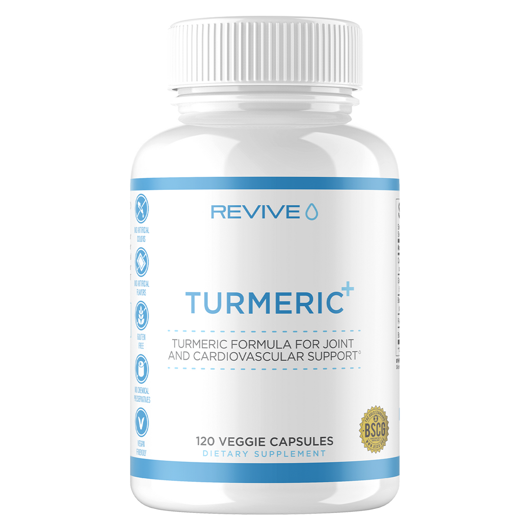 Revive Tumeric+, for Joint and Cardiovascular Support. 120 Capsules