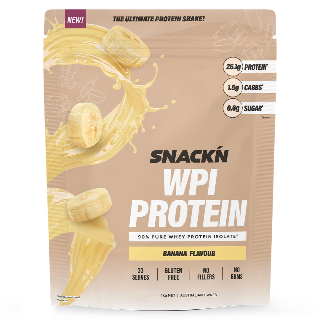 Snackn WPI Protein Banana Flavour, 1Kg