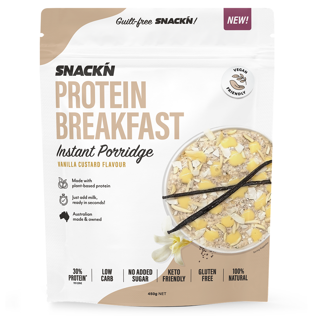 Snackn Instant Porridge Vanilla Custard Flavour, 450g