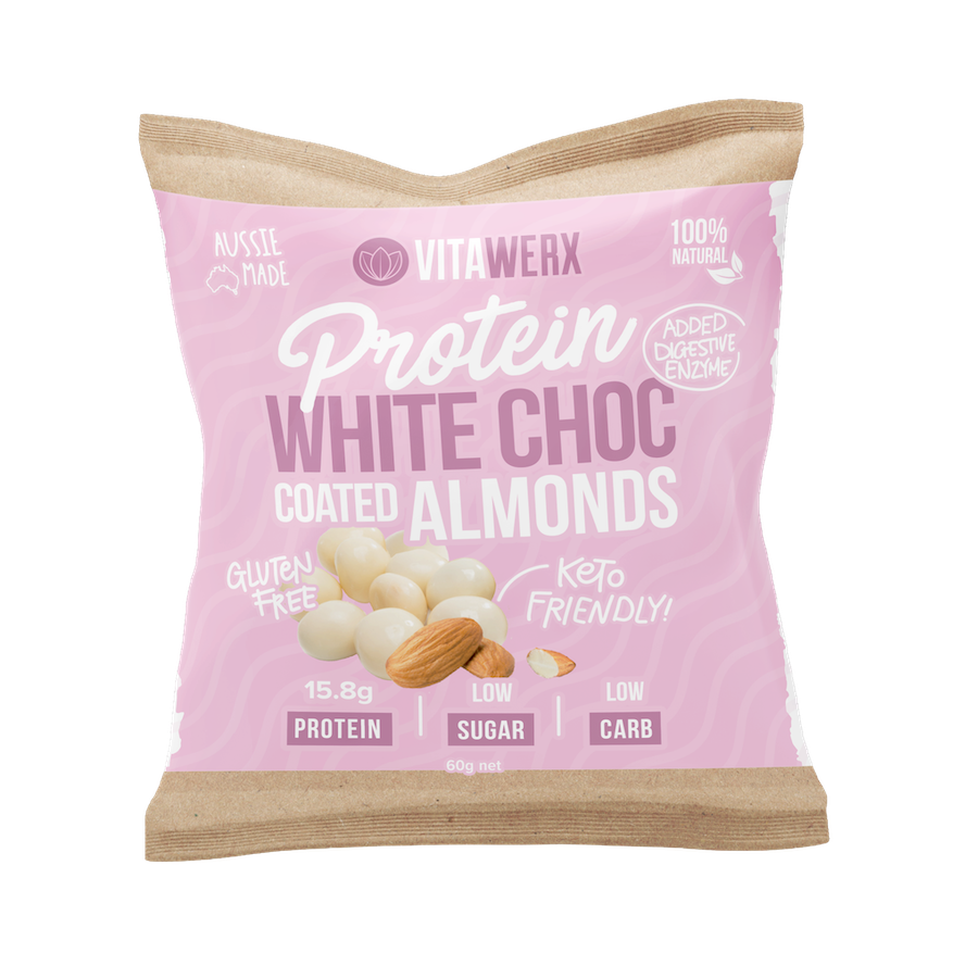 Vitawerx Protein White Chocolate Coated Nuts